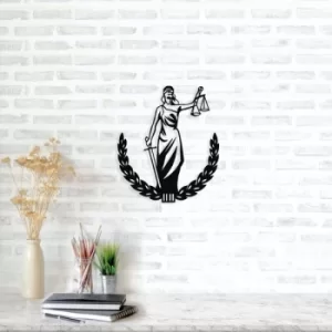 Image of Symbol Of Justice v2 Black Decorative Metal Wall Accessory