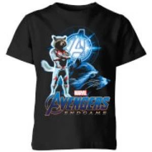 Image of Avengers: Endgame Rocket Suit Kids T-Shirt - Black - 3-4 Years