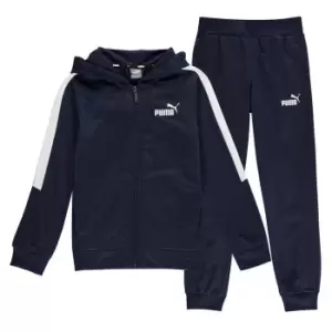 Image of Puma Hooded Poly Tracksuit - Blue