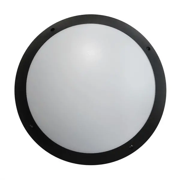 Image of Eterna 12W Standard Diffuser LED Amenity Ceiling/Wall Light - Black