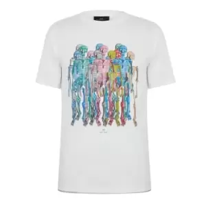 Image of Paul Smith Skeleton Graphic T-Shirt - White