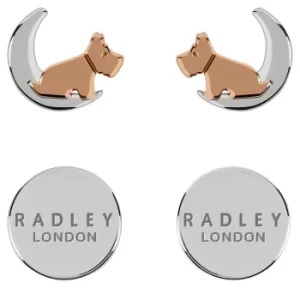 Image of Radley 18ct Rose Gold Plated Silver Celestial Stud Earrings