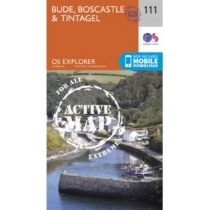 Image of Bude, Boscastle and Tintagel by Ordnance Survey (Sheet map, folded, 2015)