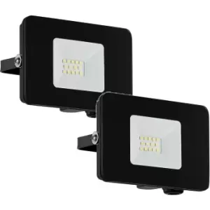 Image of 2 PACK IP65 Outdoor Wall Flood Light Black Adjustable 10W LED Porch Lamp