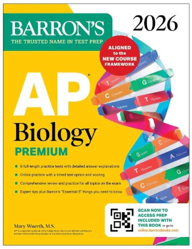 Image of AP Biology Premium, 2026: Prep Book with 6 Practice Tests + Comprehensive Review + Online Practice Paperback / softback