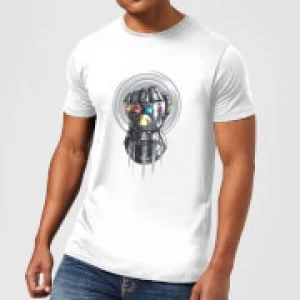 Image of Marvel Avengers Infinity War Thanos Infinite Power Fist T-Shirt - White - M