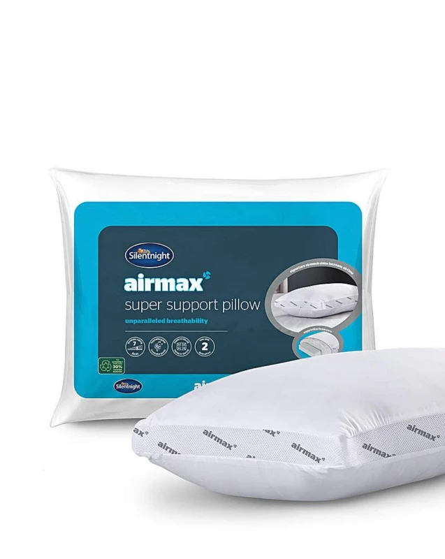Image of Silentnight Airmax Super Support Pillow White WA81N Unisex