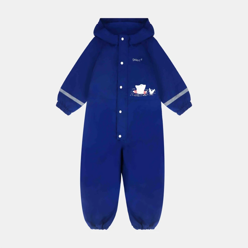 Image of Gelert Kids Animal Print Waterproof Long Sleeve Rain Anorak Shark09 male 2-3 Yrs