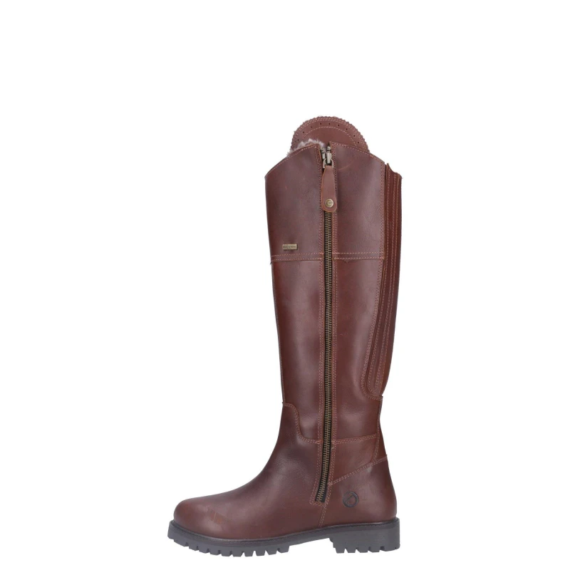 Image of Cotswold Womens Oldachre Waterproof Zip Up Tall Country Boots - UK 6 Brown female GDE2796BRO6
