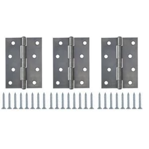 Image of Steel Butt Hinge Pack of 3