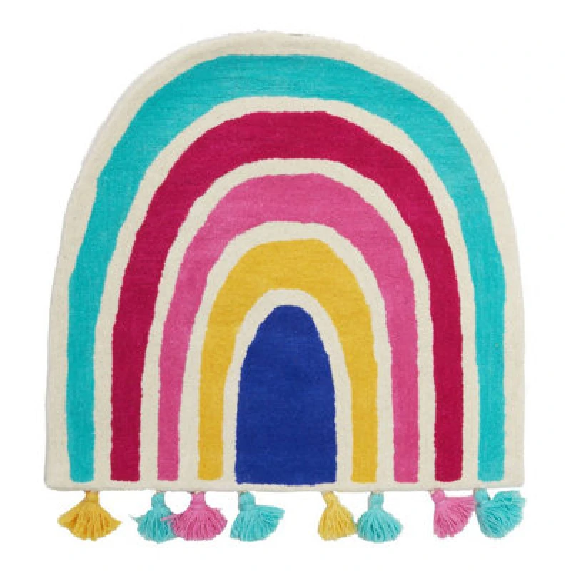 Image of Orsina Premier Kids Kids Rainbow Rug With Tassels
