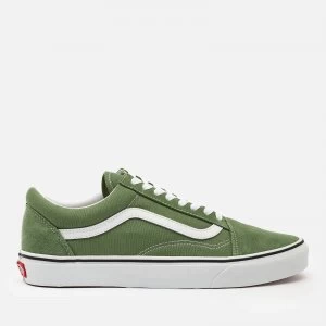 Image of Vans Mens Old Skool Trainers - Shale Green/True White - UK 7