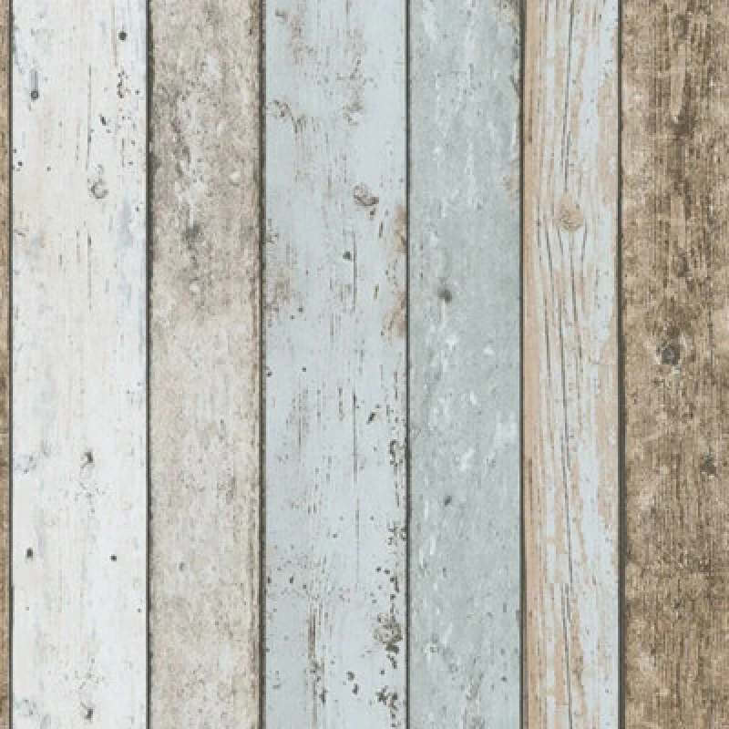 Image of As Creation Il Decoro Wood Effect Beige Blue Brown Wallpaper 899927