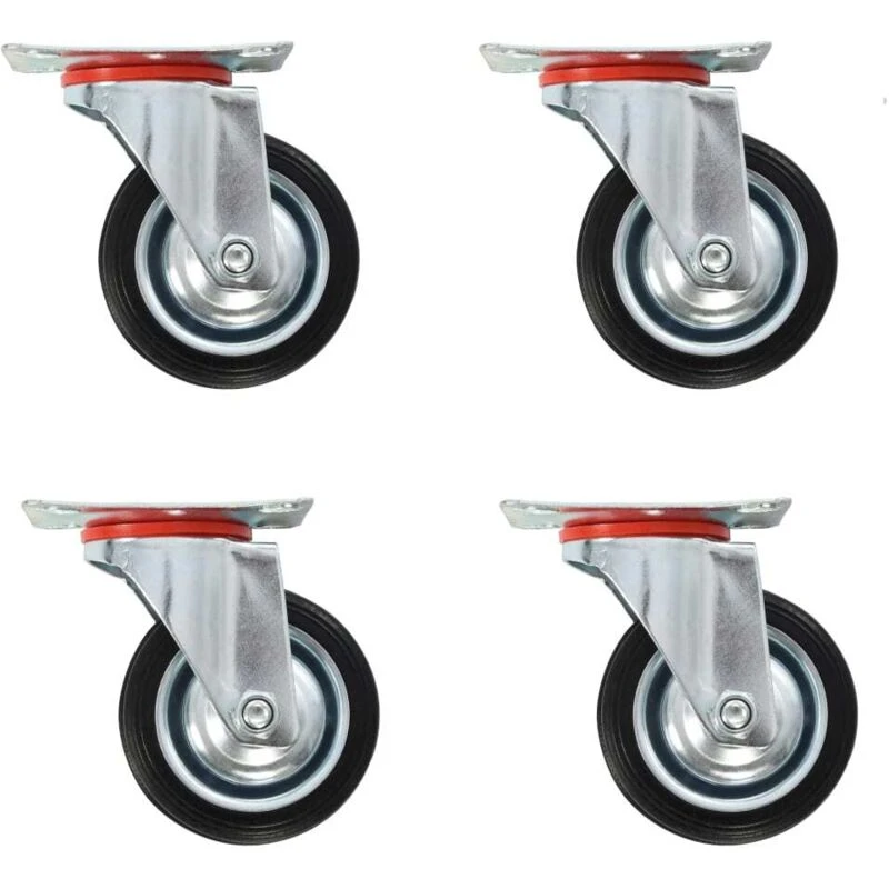 Image of VIDAXL Swivel Casters 4 pcs 75mm vidaXL 8718475720355