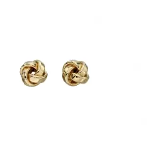 Image of Elements Gold Yellow Gold Knot Studs Earrings GE2201