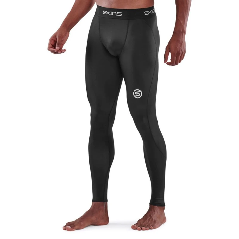 Image of Skins Mens Series-1 Black Leggings Size: Large Black Male L