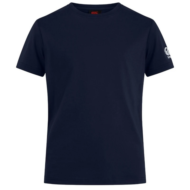 Image of Canterbury Club Plain T-Shirt in Navy Size: 4 Years Navy Unisex 4 Years