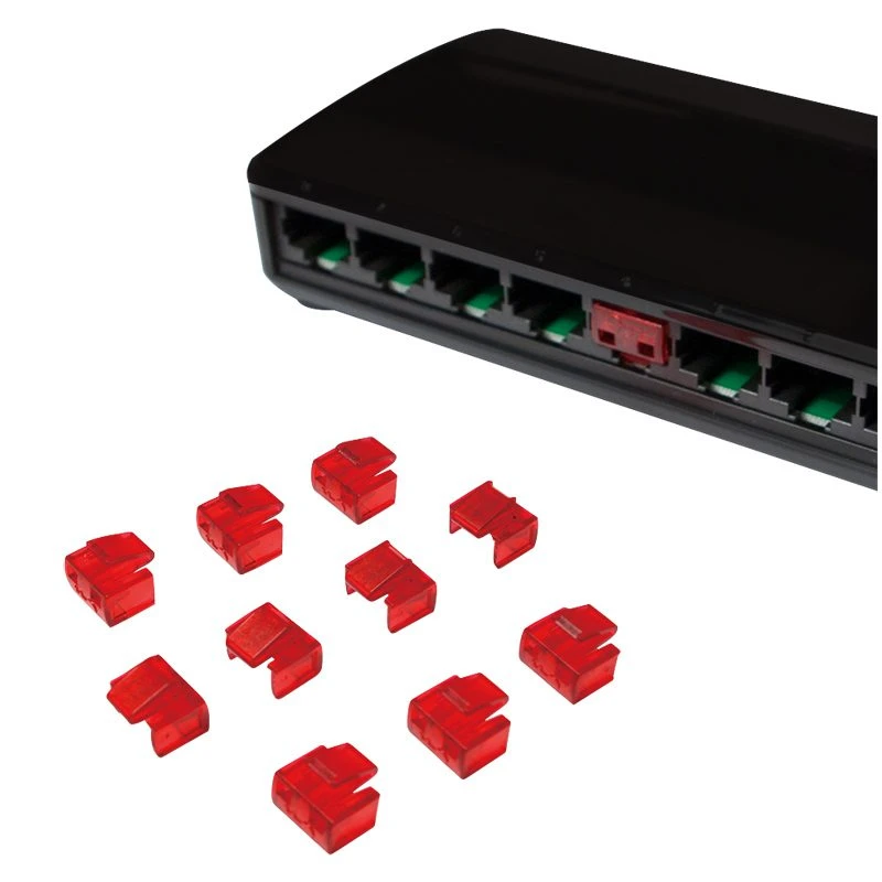 Image of FDL RJ45 PORT BLOCKERS - RED (10 PACK)