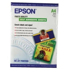 Image of Epson Photo Self Adhesive Sheets A4 167gsm 10sh