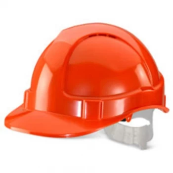 Image of BBrand Economy Vented Safety Helmet Orange Ref BBEVSHO Up to 3 Day
