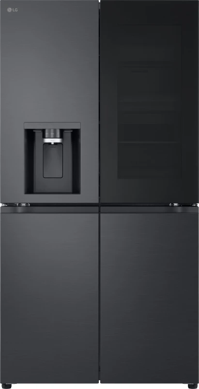 Image of LG InstaView GMK960EV2E Total No Frost American Fridge Freezer - Essence Black Steel - E Rated