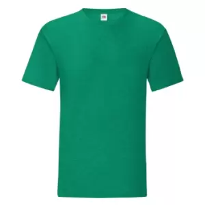 Image of Fruit Of The Loom Mens Iconic T-Shirt (L) (Heather Green)