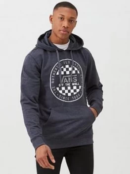 Image of Vans Og Checker Pullover Hoodie - Black Heather
