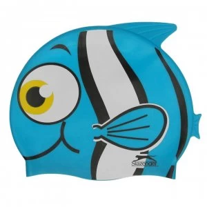 Image of Slazenger Kids Fun Silicone Cap - Blue Fish