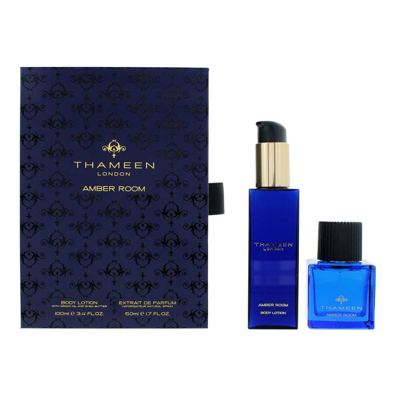 Image of Thameen Amber Room 2 Piece Gift Set: Extrait De Parfum 50ml - Body Lotion 100ml