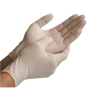 Image of Examination Gloves Nitrile Powder Free Size Medium White Pack of 100