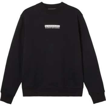 Image of Calvin Klein Jeans Mirror Crew Neck Sweatshirt - CK Black