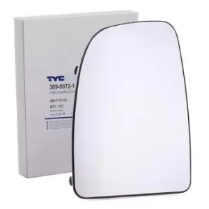 Image of TYC Wing Mirror Glass FIAT,PEUGEOT,CITROEN 309-0072-1 8151LG,71748244,8151LG