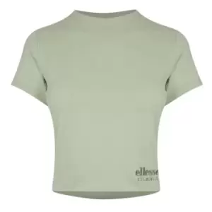 Image of Ellesse Womens Dropper Crop T-Shirt - Green