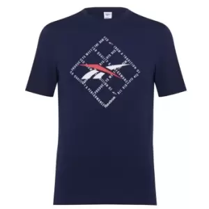 Image of Reebok Grid T Shirt Mens - Blue