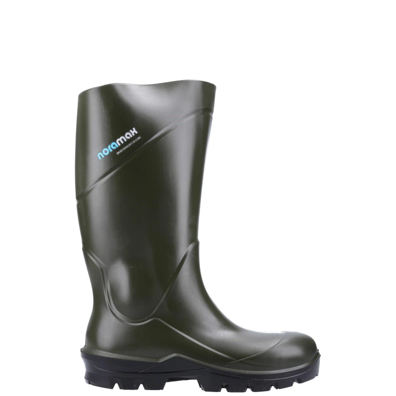 Image of Nora Unisex Noramax Pro S5 Full Safety Wellingtons Welly UK Size 10.5 (EU 45) Green/Black NOR002-GREEN-10.5