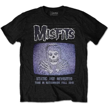 Image of Misfits - Static Unisex Medium T-Shirt - Black