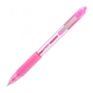 Image of Zebra Z-Grip Smooth Ballpoint Pen Medium 1.0mm Tip 0.7mm Line Pink - Pack of 12 Pens