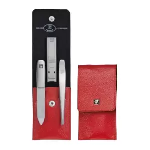 Image of ZWILLING Classic Inox 4-pcs Stainless steel Snap fastener case red