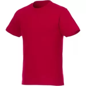Image of Elevate Mens Jade Short Sleeve Recycled T-Shirt (S) (Red)