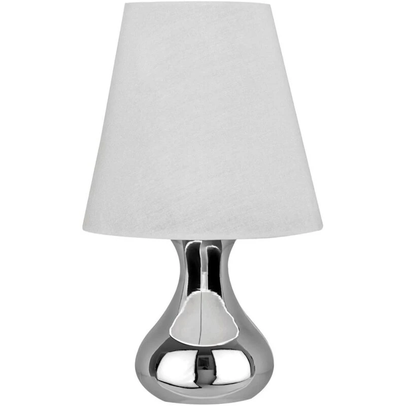 Image of Premier Housewares Interiors by Premier Nell Table Lamp With Eu Plug White