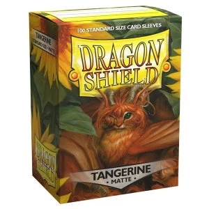 Image of Dragon Shield Tangerine Matte Art Card Sleeves - 100 Sleeves