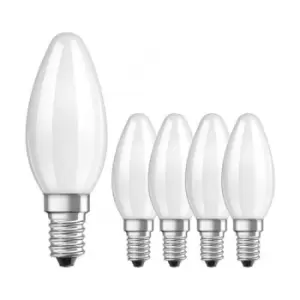 Image of Ampoule LED flamme verre depoli Lot de 5 Puissance 4 W (40 W)