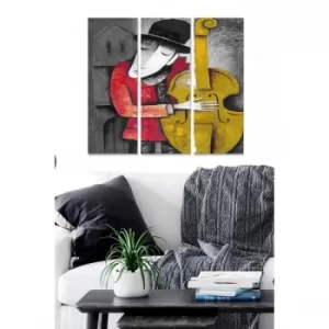 Image of MDF32554828 Multicolor Decorative MDF Painting (3 Pieces)