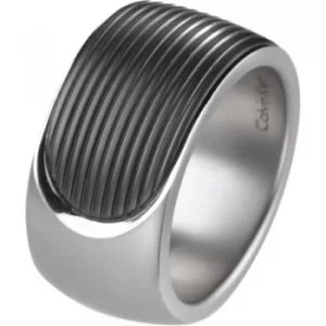 Image of Mens Calvin Klein Stainless Steel Size R/S Audacious Ring