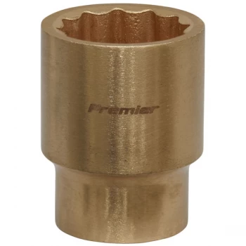Image of Sealey NS057 Socket 24mm 1/2"Sq Drive - Non-Sparking WallDrive