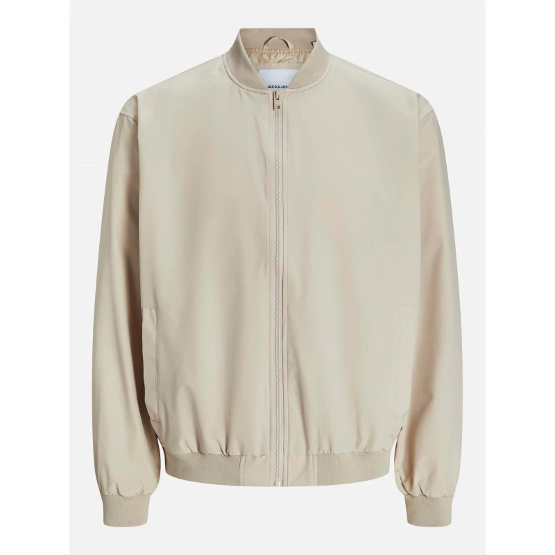 Image of Jack and Jones Charge Bomber Jacket Mens Moonbeam male S