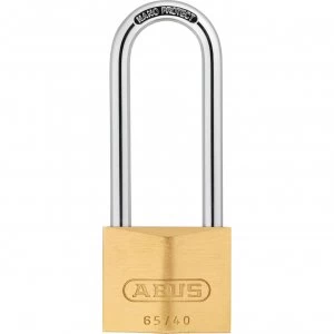 Image of Abus 65 Series Compact Brass Padlock 40mm Extra Long