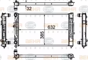 Image of Radiator Heat Exchanger 8MK376720-591 by BEHR