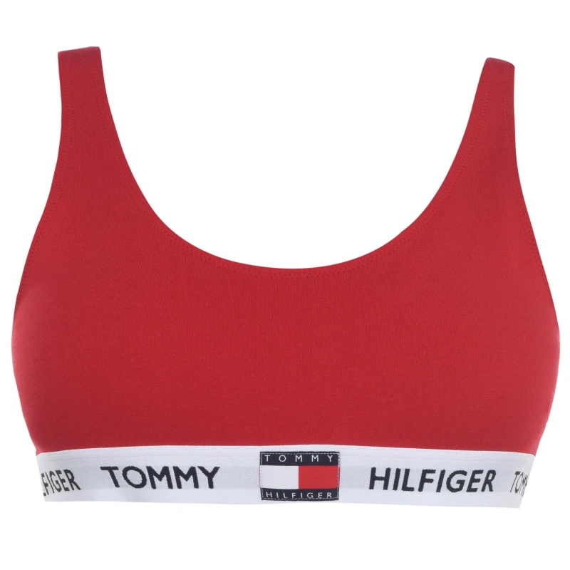 Image of Tommy Hilfiger 85 Unpadded Bralette - Red Red 12