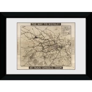 Image of Transport For London Way To Wembely Framed Collector Print